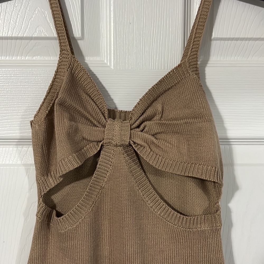 Twist front bodycon mini dress